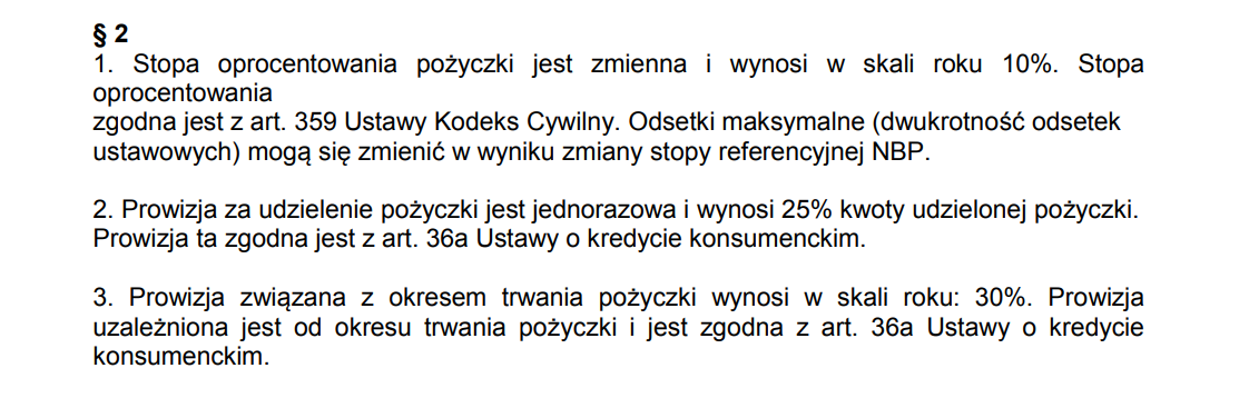 pozaodsetkowe koszty kredytu