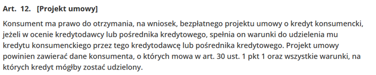 odstąpienie od umowy o kredyt konsumencki