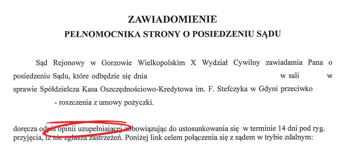 SKOK opinia biegłego