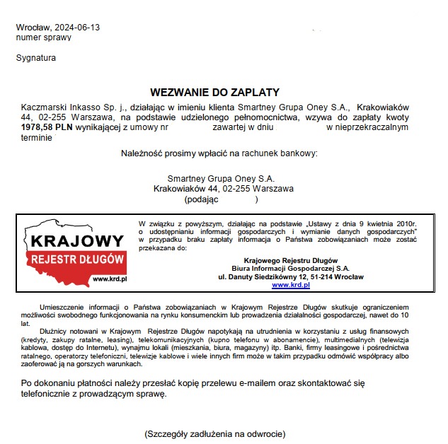 Kaczmarski Inkasso opinie