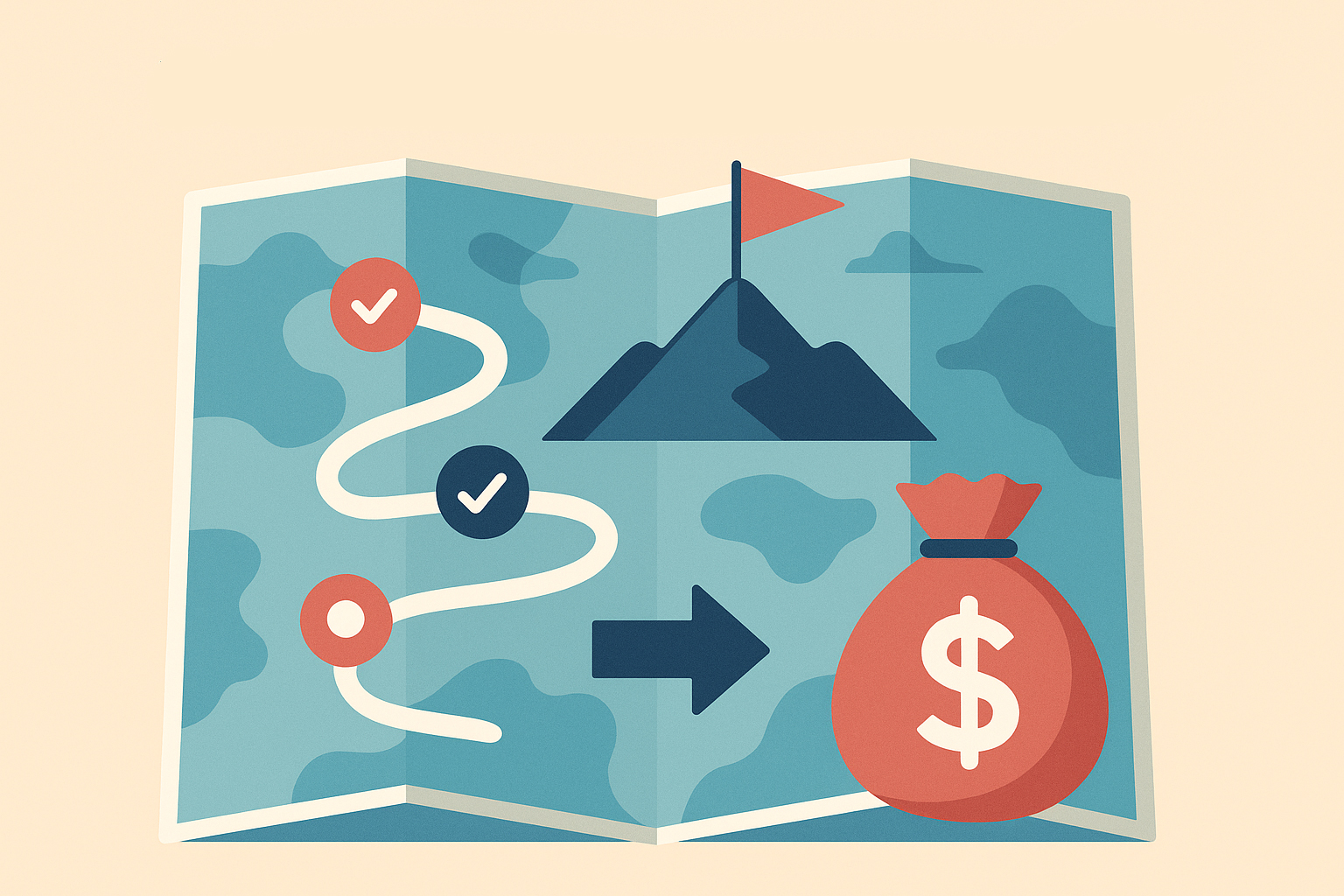 mapa wyjścia z długów Wyjście z długów krok po kroku