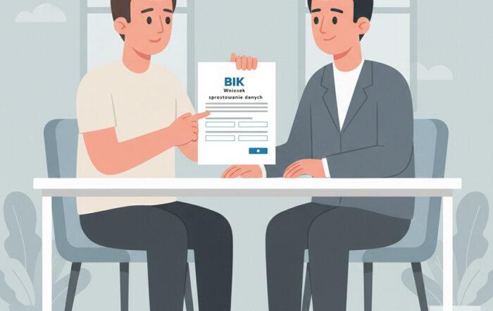 Korekta błędnych danych w BIK krok