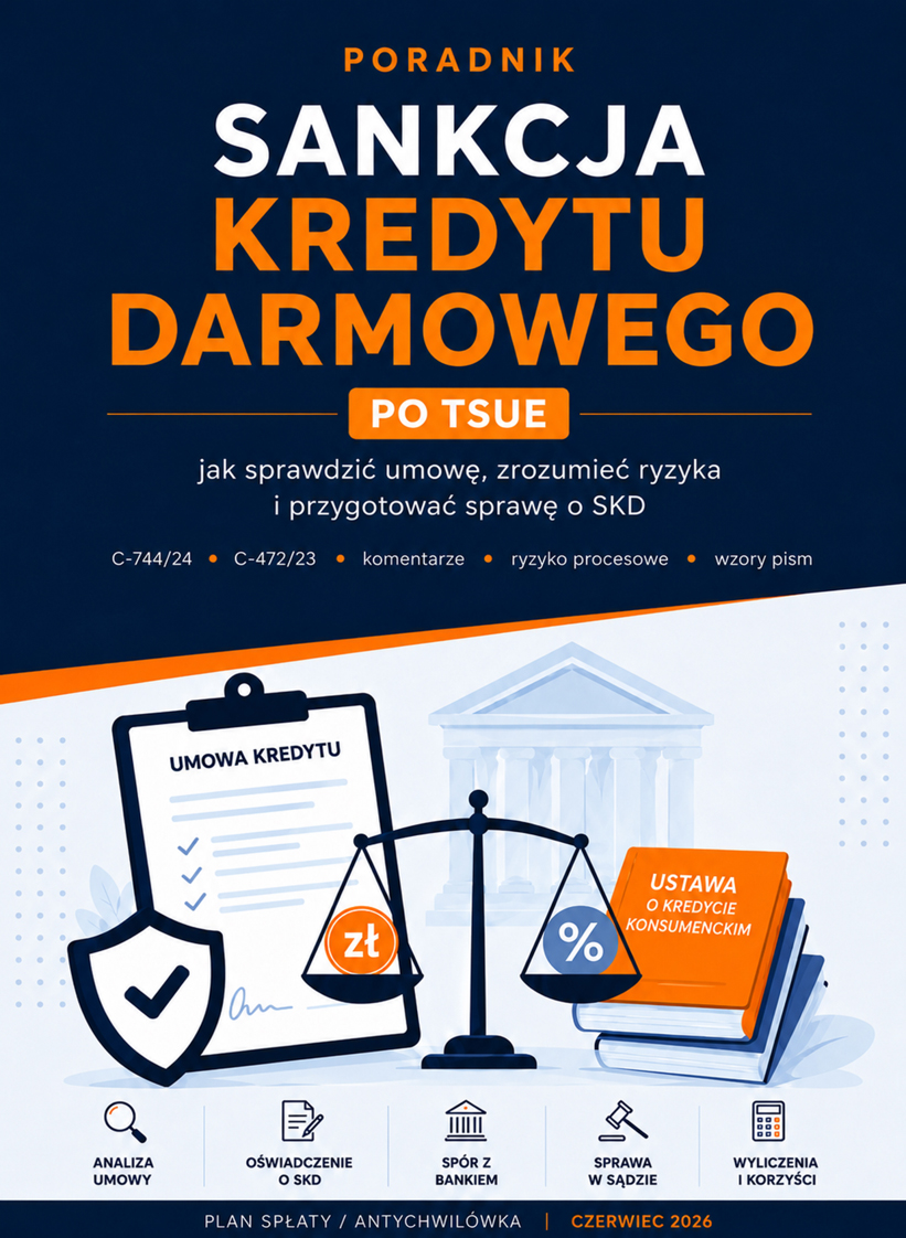 Okładka poradnika Sankcja kredytu darmowego po TSUE